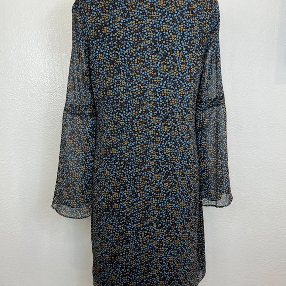 Cabi Womens Style 3648 Poise Bell Sleeve Dress Blue Floral Size M - Picture 5 of 7